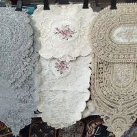 رومیزی دانتل /مخمل ابریشم ترک