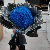 دسته گل روبانی