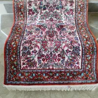 فرش دستباف تمام ابریشم زرع و نیم