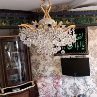 ۲عدد لوستر برنز کریستالی|لوستر و چراغ آویز|مشهد, دانشجو|دیوار