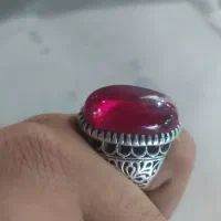 یاقوت درشت قدیمی رکاب سنگین معاوضه با گوشی