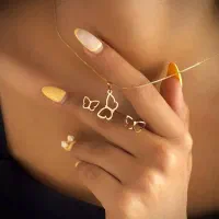 نیم ست پروانه/زیریک گرم/مناسب روزمره وسرمایه گذاری