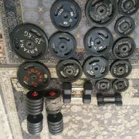 دمبل و صفه و میز پرس