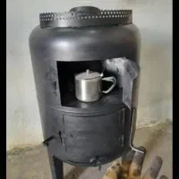 بخاری هیزمی آتشدان باربیکیو زغالی