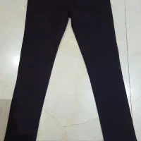 شلوار کتان وارداتی زنانه نو- رنگ بادمجانی سیر