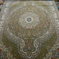 فرش ۹متری ریزنقش شیک وتمیزبادوعددپشتی