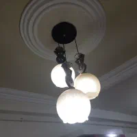 لوستر ۳ شاخه|لوستر و چراغ آویز|رشت, یخسازی|دیوار