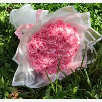 دسته گل روبانی