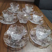 ۶ست فنجون ونعلبکی وقندان سوگای ژاپن