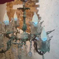 لوستر برنز 8 لامپ|لوستر و چراغ آویز|ملایر, |دیوار