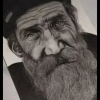 طراحی چهره سیاه قلم|تابلو، نقاشی، عکس|چناران, |دیوار