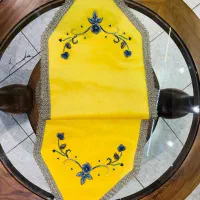 سرمه دوزی و جواهر دوزی|پرده، رانر، رومیزی|اصفهان, باغ زرشک|دیوار