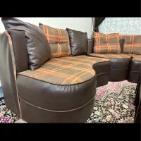 مبل ال راحتی چرم|مبلمان خانگی و میز عسلی|ساری, |دیوار