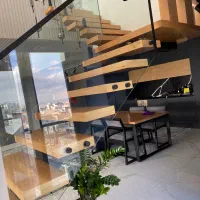 نرده های استیل و شیشه ای