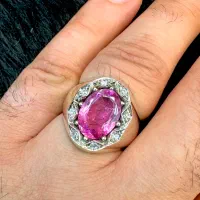 انگشترفدیوم جواهر لوکس با شناسنامه بین المللی