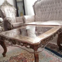 مبلمان‌سلطنتی9نفره‌نو|مبلمان خانگی و میز عسلی|فولادشهر, مسکن مهر فولادشهر|دیوار