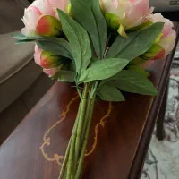 دسته گل وارداتی مصنوعی پیونی|گل مصنوعی|بروجرد, |دیوار