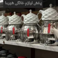 کتری قوری شیردارRSK استیل کف چدن روگازی ارسال