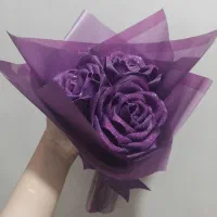 گل روبانی زیبا|گل مصنوعی|پرند, فاز ۳|دیوار