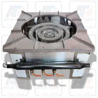 پلوپز4شعله/پلوپززمینی چهار شعله رویه چدن و پروفیلی