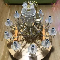 شش لوستر کریستال قدیمی خارجی|لوستر و چراغ آویز|تهران, میرداماد|دیوار