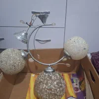 لوستر سه شاخه درحد نو وروکش صندلی
