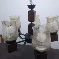 لوستر فوق‌العاده طرح چوب ارزان نو|لوستر و چراغ آویز|تهران, بوستان شیان|دیوار