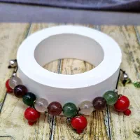 ست دستبند و گردنبند مادر(سنگ کوارتز هندوانه)طبیعی|جواهرات|تهران, گلستان (شهرک راه آهن)|دیوار