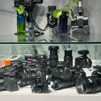 دوربین عکاسی نو و کارکرده|دوربین عکاسی و فیلم‌برداری|سیرجان, |دیوار