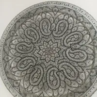 سینی قلمکاری دست اصفهان|کلکسیون اشیاء عتیقه|تهران, مروارید شهر|دیوار