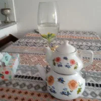 کتری قوری لعابی سرخ کن