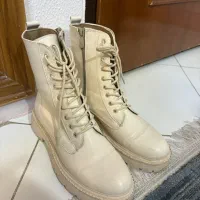 بوت ساقدار رنگ کرم