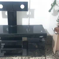 زیر تلویزیون شیشه ایی