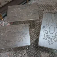 مبل ۷نفره چوبی سالم و تمیز+میز ناهار خوری|مبلمان خانگی و میز عسلی|پرند, فاز ۳|دیوار