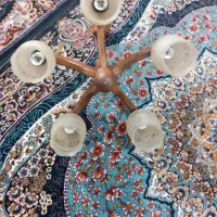 لوستر چوبی بزرگ و دو پل نو نو