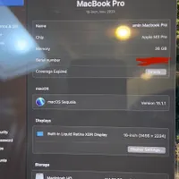 MacBook Pro m3pro ram 36 512 16 inch|رایانه همراه|تهران, شهرک پرواز|دیوار
