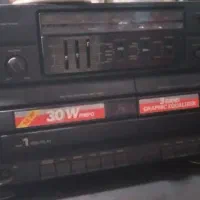 رادیو ضبط شارژی چراغ دار آکبند و دوکاست قدیمی|سیستم صوتی خانگی|تهران, شاهین|دیوار