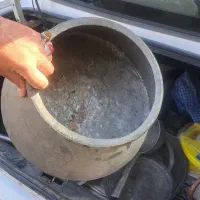 ظروف مسی قاجار|کلکسیون اشیاء عتیقه|پیشوا, |دیوار