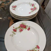 یکدست 6تایی بشقاب گود گلسرخی