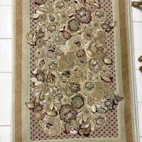 فرش ماشینی یزد گل برجسته