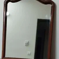 آیینه قدی شفاف ، براق خوشرنگ جنس قاب از چوب گردو