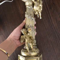 ست ساعت رومیزی، جای جواهر، شمعدانی و قاب عکس آنتیک