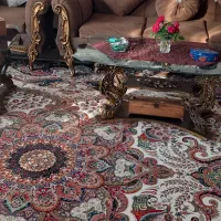 مبل ۹ نفره سلطنتی کم جا به همراه ۳ عدد میز عسلی|مبلمان خانگی و میز عسلی|رشت, عینک|دیوار