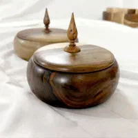 قندان و شکلات خوری و آجیل خوری و کاسه چوبی