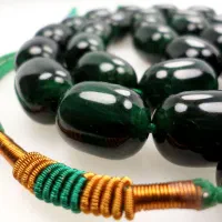 تسبیح سندلوس ۳۳ عددی شمش اروپایی مالاکیتی کد ۲۷۵|بدلیجات|بوشهر, |دیوار