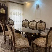 مبل استیل و میز ناهار خوری ۸ نفره در حد نو|مبلمان خانگی و میز عسلی|کرج, شهرک ولیعصر|دیوار
