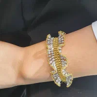 دستبند طلا لوکس دورنگ|جواهرات|تهران, نازی‌آباد|دیوار