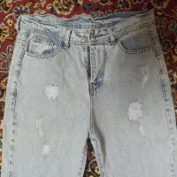 شلوار لی نیم بگم زنانه