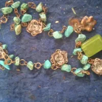 گردنبندنقره ودستبندفیروزه