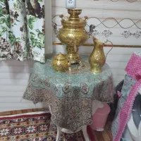 سرویس سماور با میز وترمه|سماور، چایساز، قهوهساز|قزوین, |دیوار